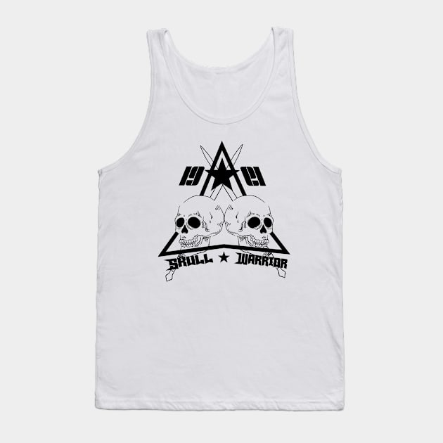 Skull warrior skeleton design Tank Top by grafitytees